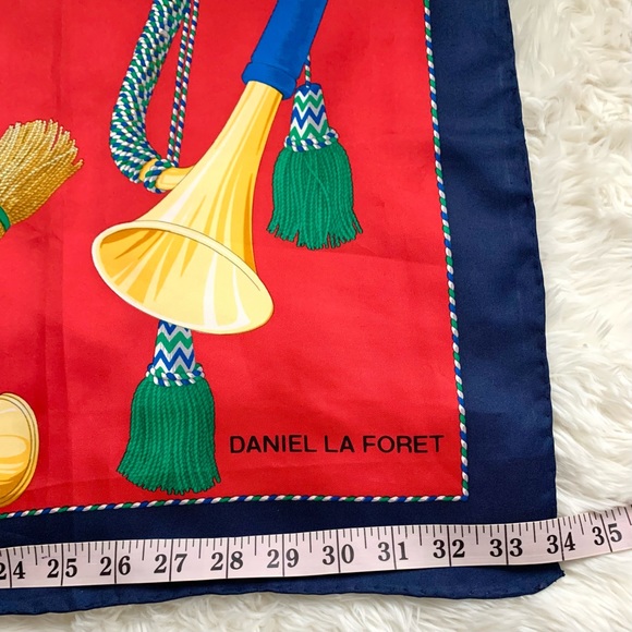 Daniel La Foret Designer Silk Scarf - Picture 9 of 16